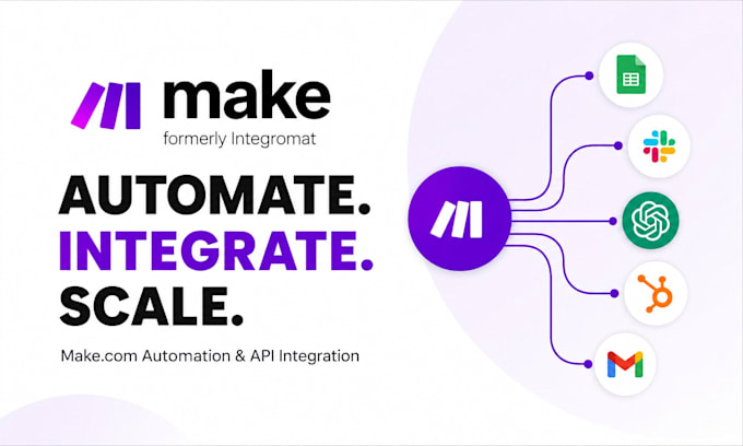 build make com automation workflow or fix make com scenarios, api integration