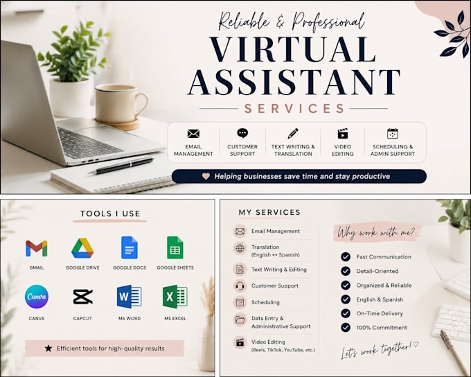 be your reliable virtual assistant for admin and email tasks