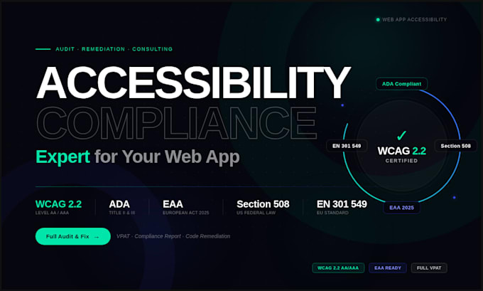 conduct a wcag ada website accessibility audit