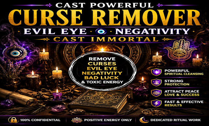 cast powerful course removal evil eye negativity cast immortal