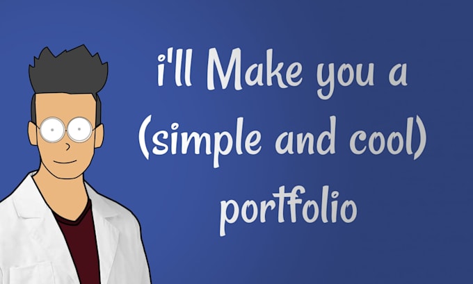 make you a simple and cool portfolio