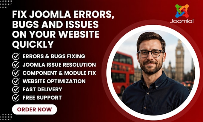 fix joomla errors, bugs and issues on your website quickly