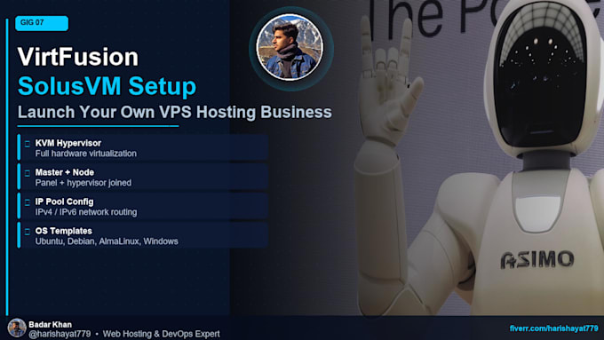 install and configure virtfusion, solusvm, or other virtualization panels