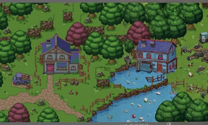 do animation pixel art background pixel environment game art character landscape