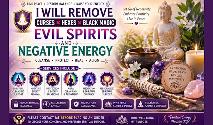 remove curses hexes evil spirit negative energy