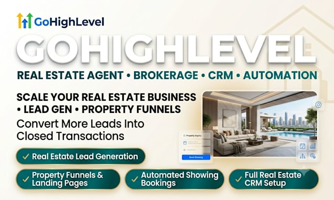 set up real estate crm follow up boss , gohighlevel crm,