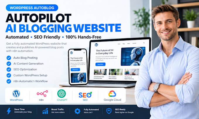 wordpress autoblog autopilot automated website ai auto blogging n8n automation