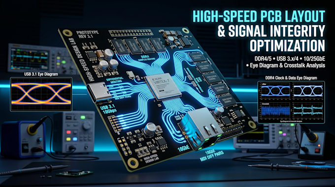 create high speed pcb layout with signal integrity optimisation