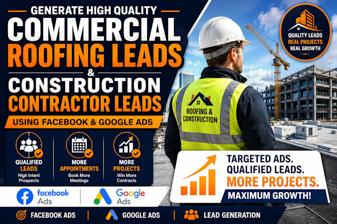 generate commercial roofing leads and construction contractor leads using ads
