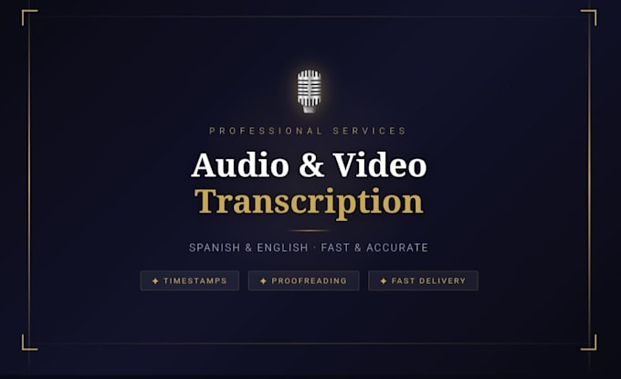 transcribe audio and video files accurately and fast