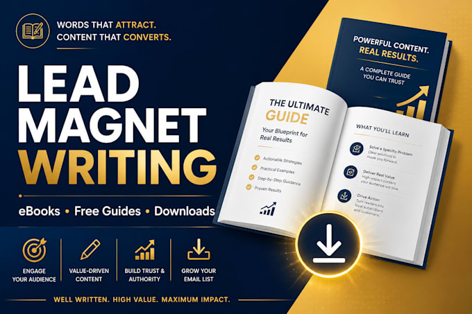 write an educational lead magnet, ebook, or free guide