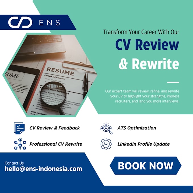 review and rewrite your CV for you