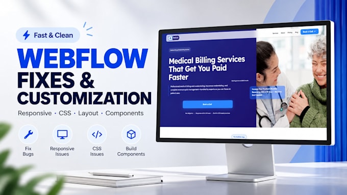 fix and customize your webflow website
