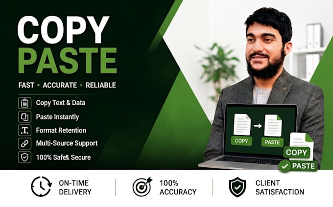 do expert copy paste work, web research and data scraping