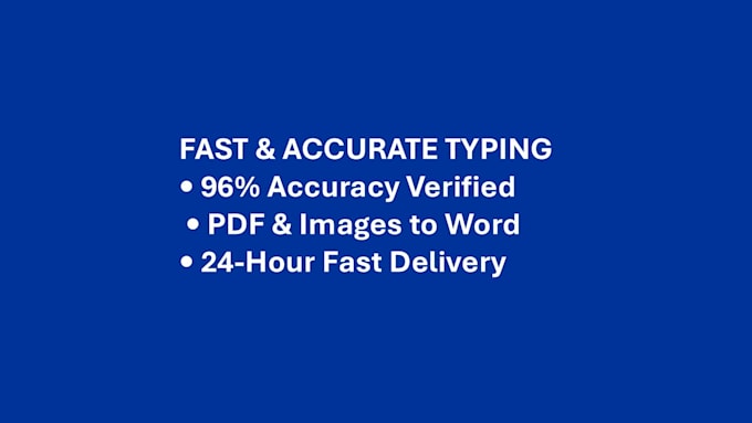 do fast and accurate typing work