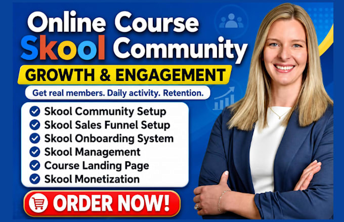setup skool community online course and thinkific membership site