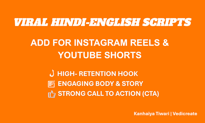 write viral hinglish insta reels, youtube scripts using ai