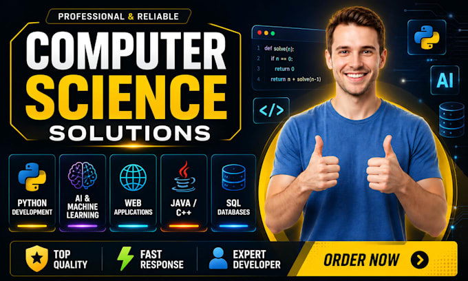 do computer science assigned, java, python programming tasks