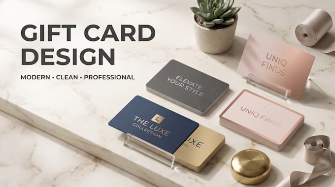 do simple gift card design for you