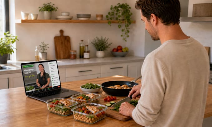 help you get meal prep done with live online support