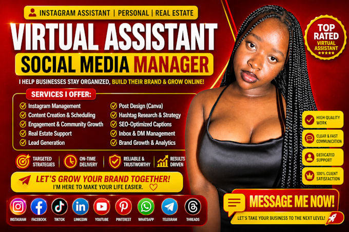 be instagram assistant email assistant canva virtual assistant admin support