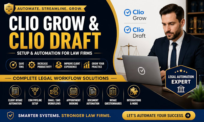 clio grow, draft CRM, intake forms, integrations workflow automation clio manage