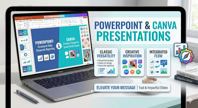 design a professional powerpoint presentation or canva slides