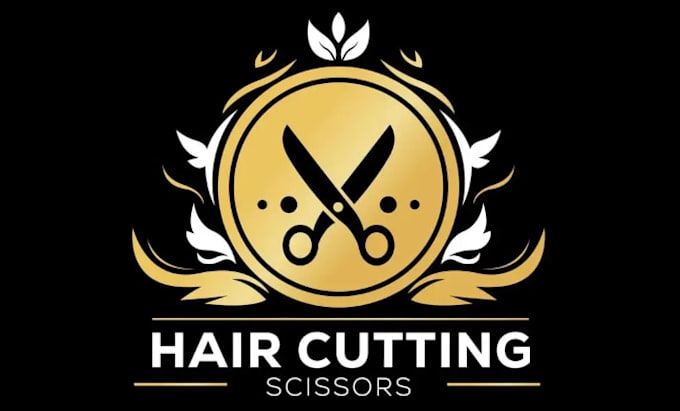 design inspirational creative hair cutting logo
