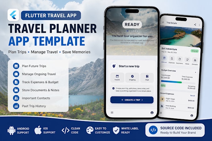 provide a white label flutter travel app with appwrite