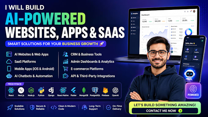 develop ai website, ai integration, ai chat bot, ai software development