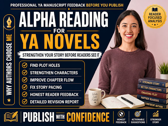alpha read your ya novel with detailed plot, character and chapter flow analysis