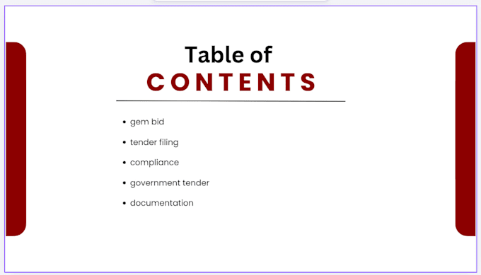 assist in gem tender documentation and bid submission