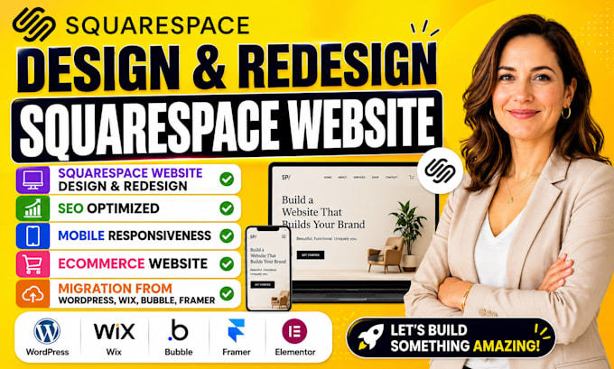 design and redesign squarespace website redesign squarespace website business