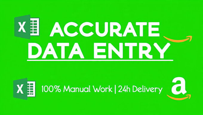 do fast and accurate data entry, copy paste and excel work, 24 hour services