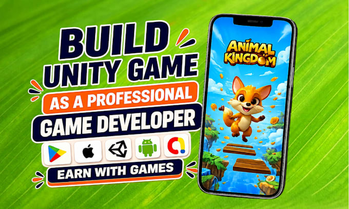 do unity game development, be your unity developer