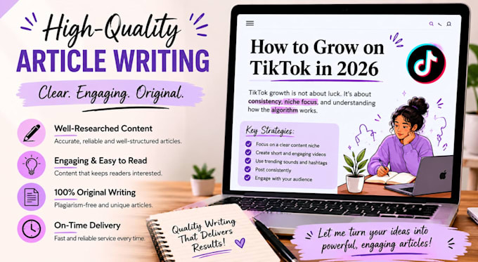 write engaging blog articles and social media content