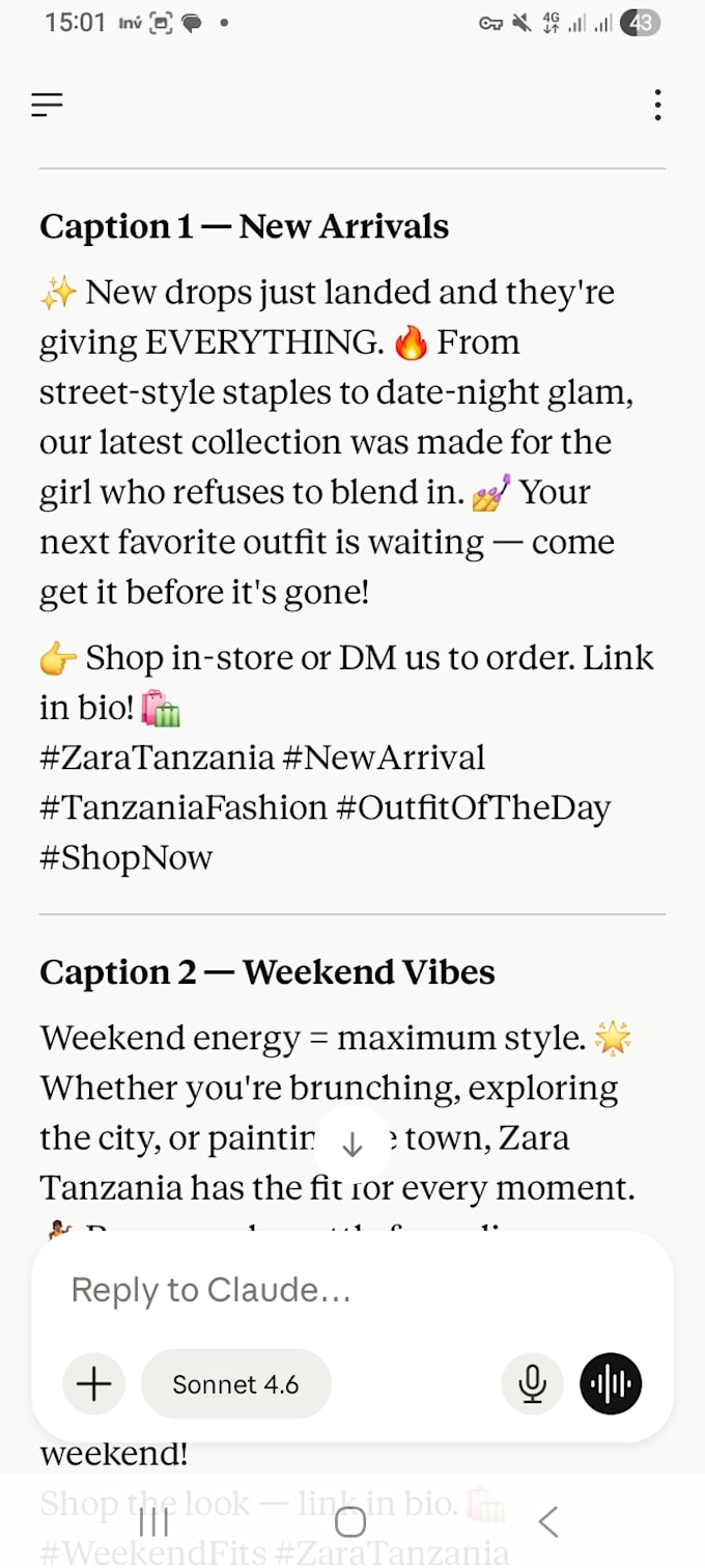 write catchy instagram and facebook captions for your business