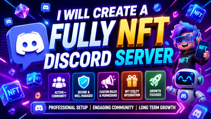 create a fully custom nft discord server
