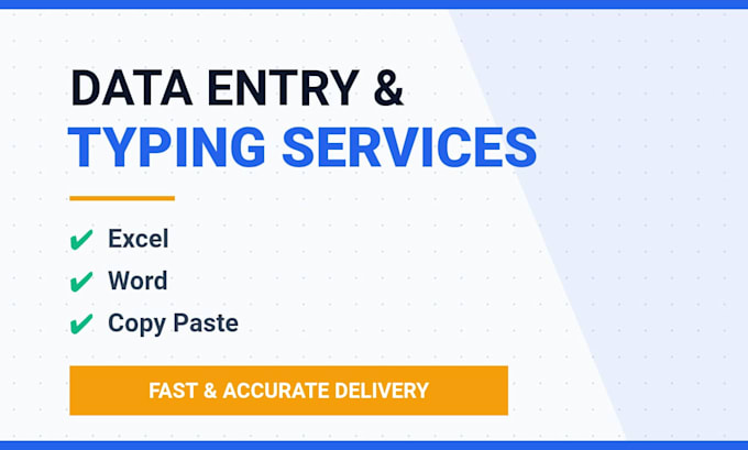 do fast and accurate data entry in excel or word