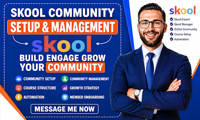 setup skool community manage skool course and skool setup using skool pro