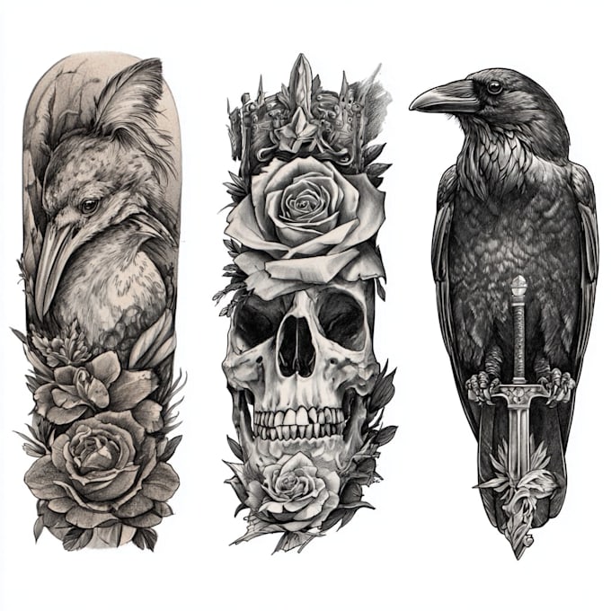 design a bold custom tattoo artwork