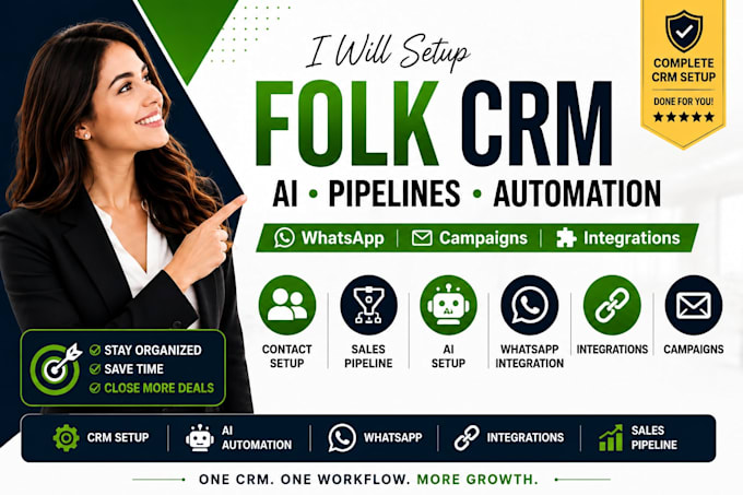 setup folk crm, folk pipeline, folkx, ai, integrations, campaigns, whatsapp