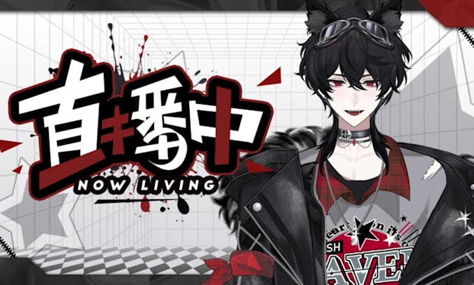 design custom vtuber model  art live2d model character rigging in anime style