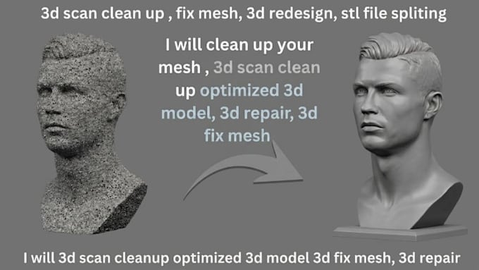 repair stl, obj,3mf file, fix mesh and make 3d print ready