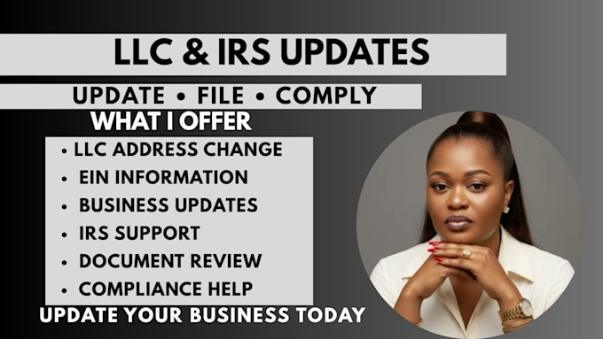 change llc address and update ein with irs
