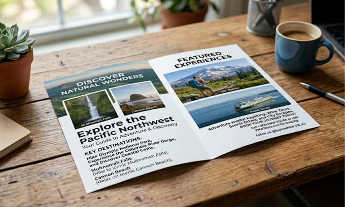 design professional brochure design , bifold, trifold
