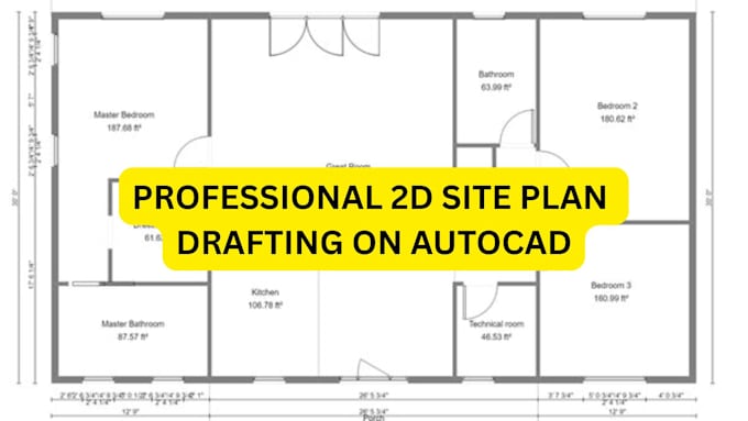 do detailed 2d site plan for your architectural plan