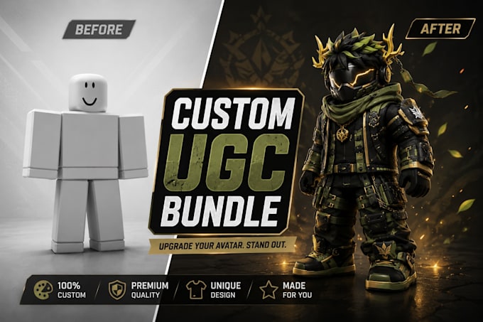 create roblox ugc items, accessories and bundles that sell