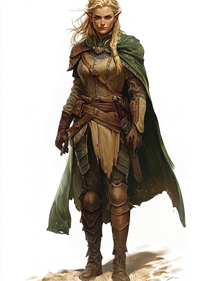 fantasy dnd character illustration