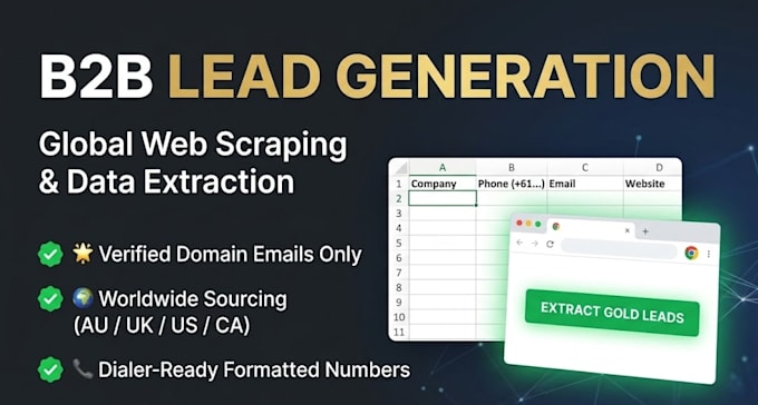 do universal b2b lead generation and targeted web scraping